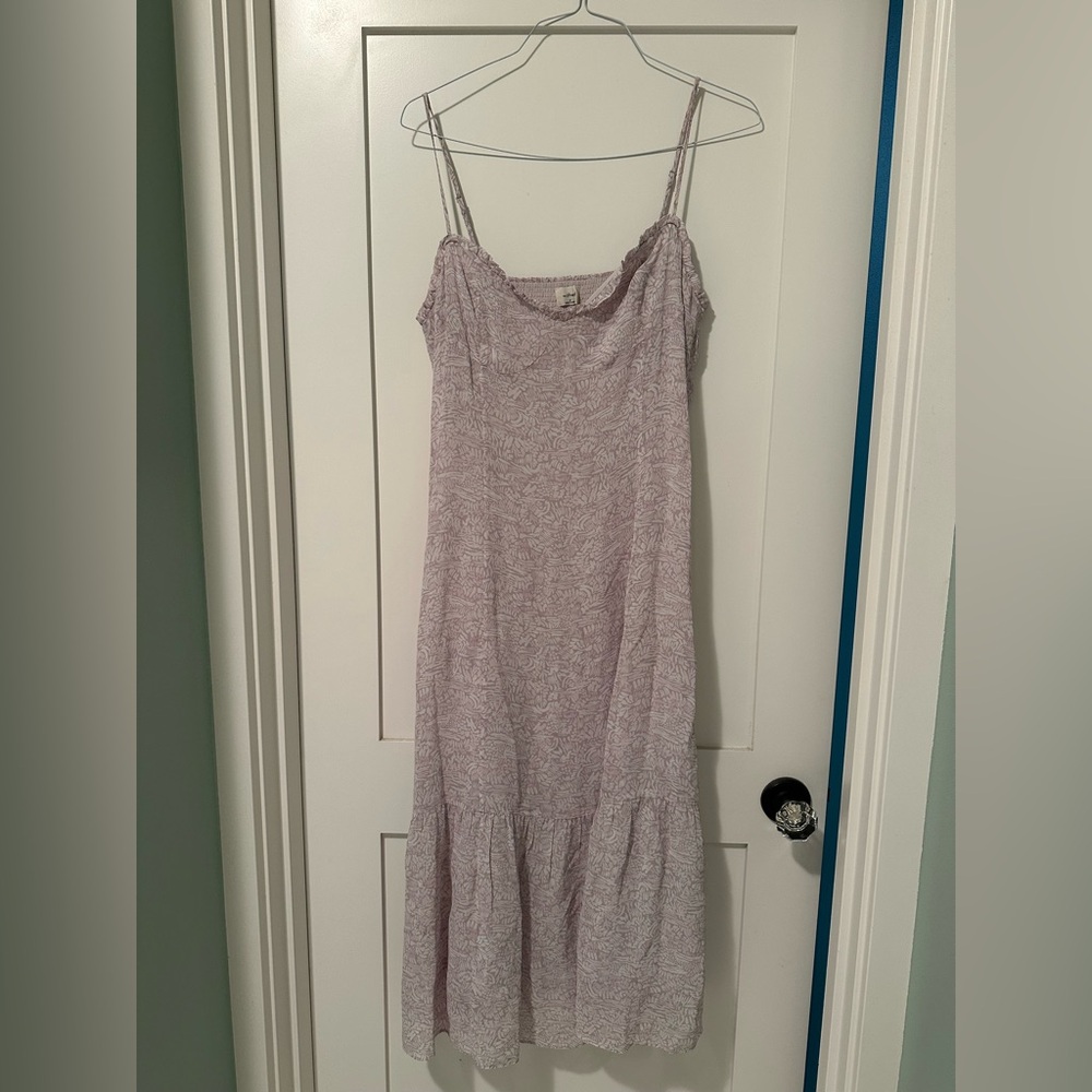Wilfred Aritzia Light Purple Maxi Dress with thin Straps
